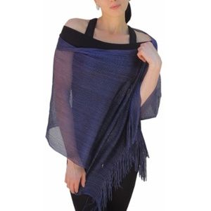 navy evening shawl